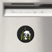 Schuif zwart-wit panda-beer in een bamboegroef. magneet (Insitu (Vaatwasser))