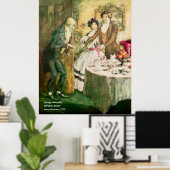 Schuifje van de  illustratie van de kerstcarol poster (Thuiskantoor)