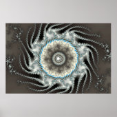 Schuifvis - Fractal Poster (Voorkant)