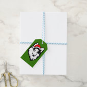 schuilkelders Dog met kerstkerstkerstkerstkerstker Cadeaulabel (Met Touw)