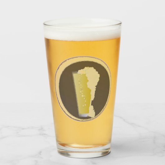Schuimbier Glas (Voorkant gevuld)