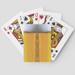 Schuimbier Pokerkaarten