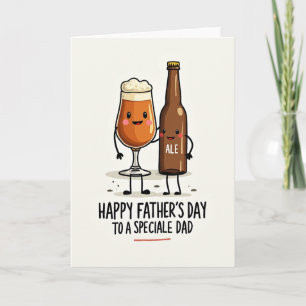 Schuimige Vaderdag Drankkaart Kaart