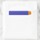 Schuimpijltje Ovale Sticker (Tas)