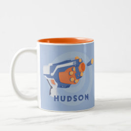 Schuimvormig pistool, aangepast ontwerp tweekleurige koffiemok