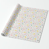 Schuin- en braadgans in pastelkleuren cadeaupapier (Uitgerold)