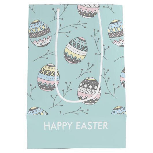 Schuin-paaseipatroon Medium Cadeauzakje (Achterkant)