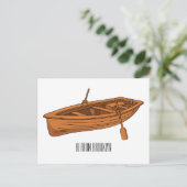 Schuine cartoon briefkaart (Staand voorkant)