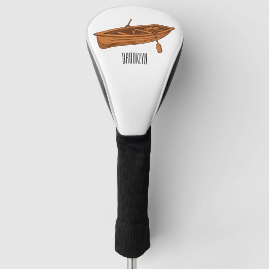Schuine cartoon golfheadcover (Voorkant)