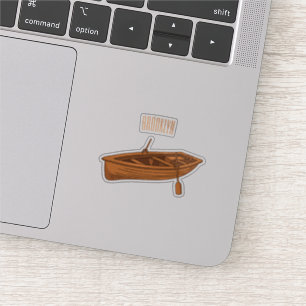 Schuine cartoon sticker