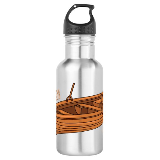 Schuine cartoon waterfles (Voorkant)