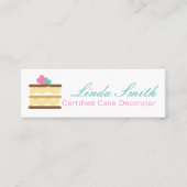 Schuine doek mini visitekaartje (Voorkant)