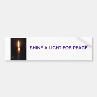 SCHUINE EEN LICHT BUMPERSTICKER