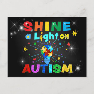 SCHUINE een Licht op AUTISM Briefkaart