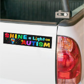 SCHUINE een Licht op AUTISM Bumpersticker (Op Truck)