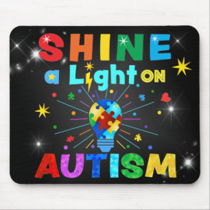 SCHUINE een Licht op AUTISM Muismat