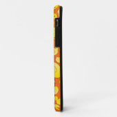 Schuine oranje rubbereenden Case-Mate iPhone case (Achterkant/links)