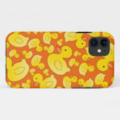 Schuine oranje rubbereenden Case-Mate iPhone case (Achterkant (horizontaal))