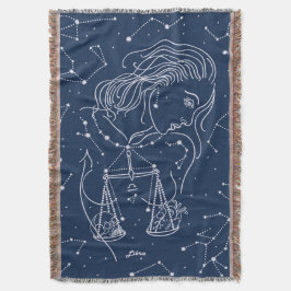 Schuine zodiale tekening deken