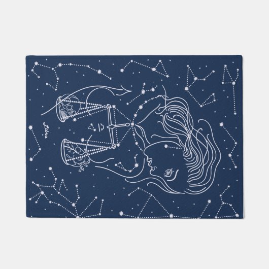 Schuine zodiale tekening deurmat (Voorkant)