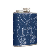 Schuine zodiale tekening heupfles (Rechts)