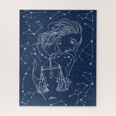 Schuine zodiale tekening legpuzzel (Verticaal)