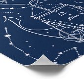 Schuine zodiale tekening poster (Hoek)