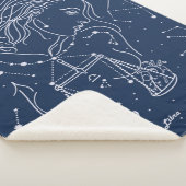 Schuine zodiale tekening sherpa deken (3/4)