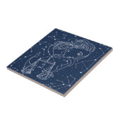 Schuine zodiale tekening tegeltje (Zijkant)