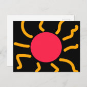 Schuine zon briefkaart (Voorkant / Achterkant)