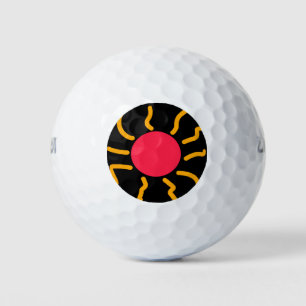 Schuine zon golfballen
