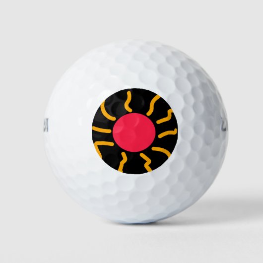 Schuine zon golfballen (Voorkant)