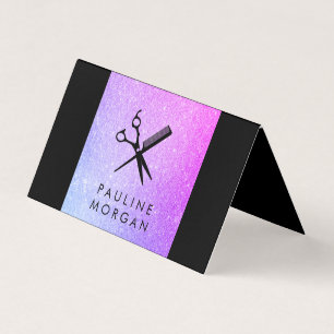 Schuintrekken en Comb Elegant Lux Glitter Visitekaartjes