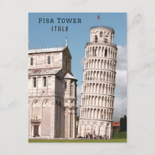 Schuivende Toren van Pisa Italië Europa Reizen Briefkaart