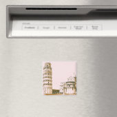 Schuivende Toren van Pisa  magneet (Insitu (Vaatwasser))