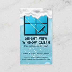 schuiver Vensterreiniging Zeepbellen Visitekaartje