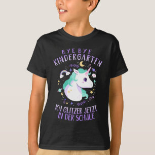 Schulanfang Einschulung Schulkind Einhorn Mädchen T-shirt