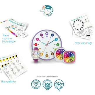 Schulanfangsgeschenk Lernuhr Kinder-Armbanduhr Horloge