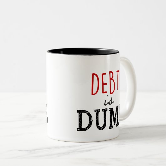 Schuld is Dumb Coffee Mok (Voorkant rechts)