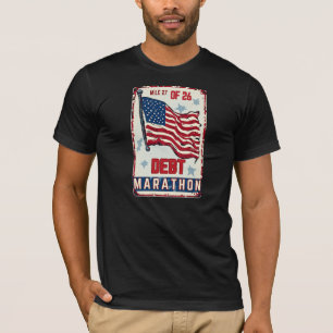 Schuld Marathon Mijl 27 Van 26 Grappige Financiën T-shirt