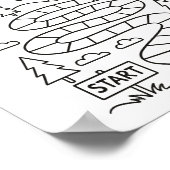 Schuld Road Trip Payoff Tracker Kleurplaat Poster (Hoek)