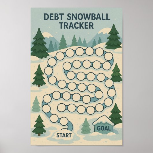 Schuld Snowball Tracker spel Poster (Voorkant)