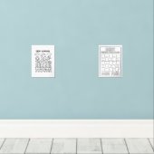 Schuld Tuin & Puzzel Uitbetaling Tracker Blad Muurkunst Sets (Houten vloer)