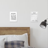 Schuld Tuin & Puzzel Uitbetaling Tracker Blad Muurkunst Sets (Slaapkamer)