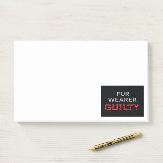 schuldig aan toverdrager post-it® notes (Op bureau)