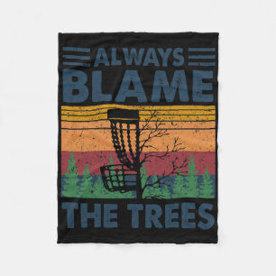 Schuldige altijd de bomen Disc Golf Frisbee Speler Fleece Deken