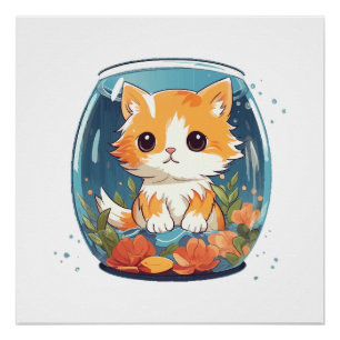 Schuldige Kat Perfect Poster