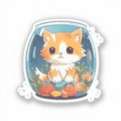 Schuldige Kat Sticker (Voorkant)