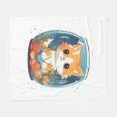 Schuldige Kitty Fleece Deken (Voorkant (Horizontaal))