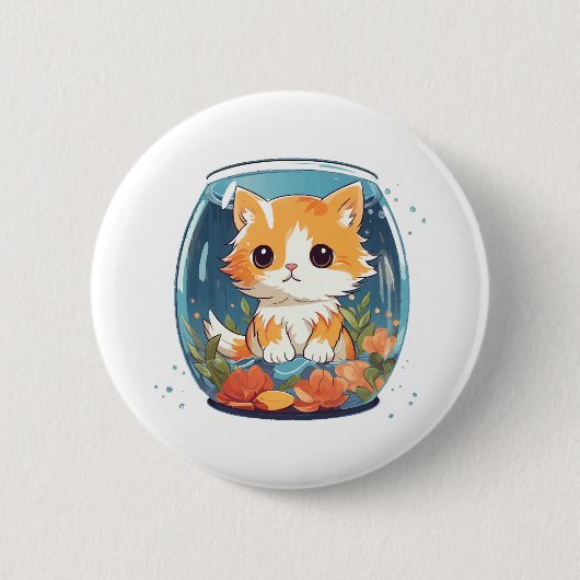 Schuldige Kitty Ronde Button 5,7 Cm (Voorkant)
